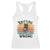 Funny Black Cat Racerback Tank Top Knitting Because Murder Is Wrong Gift - Wonder Print Shop