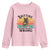Funny Black Cat Youth Sweatshirt Knitting Because Murder Is Wrong Gift - Wonder Print Shop