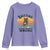 Funny Black Cat Youth Sweatshirt Knitting Because Murder Is Wrong Gift - Wonder Print Shop
