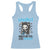 Crochet Makes Me Feel Less Murdery Racerback Tank Top Grim Reaper Cat Gift - Wonder Print Shop