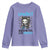 Crochet Makes Me Feel Less Murdery Youth Sweatshirt Grim Reaper Cat Gift - Wonder Print Shop