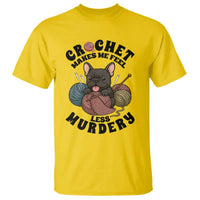 French Bulldog T Shirt Crochet Makes Me Feel Less Murdery - Wonder Print Shop