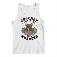 French Bulldog Tank Top Crochet Makes Me Feel Less Murdery - Wonder Print Shop