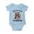 Do Not Talk To Me I Am Counting Baby Onesie Funny Crochet Raccoon - Wonder Print Shop