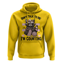 Do Not Talk To Me I Am Counting Hoodie Funny Crochet Raccoon - Wonder Print Shop