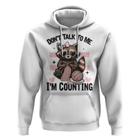Do Not Talk To Me I Am Counting Hoodie Funny Crochet Raccoon - Wonder Print Shop