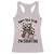 Do Not Talk To Me I Am Counting Racerback Tank Top Funny Crochet Raccoon - Wonder Print Shop