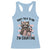 Do Not Talk To Me I Am Counting Racerback Tank Top Funny Crochet Raccoon - Wonder Print Shop