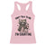 Do Not Talk To Me I Am Counting Racerback Tank Top Funny Crochet Raccoon - Wonder Print Shop