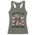 Do Not Talk To Me I Am Counting Racerback Tank Top Funny Crochet Raccoon - Wonder Print Shop