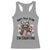 Do Not Talk To Me I Am Counting Racerback Tank Top Funny Crochet Raccoon - Wonder Print Shop