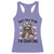 Do Not Talk To Me I Am Counting Racerback Tank Top Funny Crochet Raccoon - Wonder Print Shop