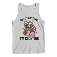 Do Not Talk To Me I Am Counting Tank Top Funny Crochet Raccoon - Wonder Print Shop