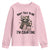 Do Not Talk To Me I Am Counting Youth Sweatshirt Funny Crochet Raccoon - Wonder Print Shop