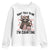 Do Not Talk To Me I Am Counting Youth Sweatshirt Funny Crochet Raccoon - Wonder Print Shop