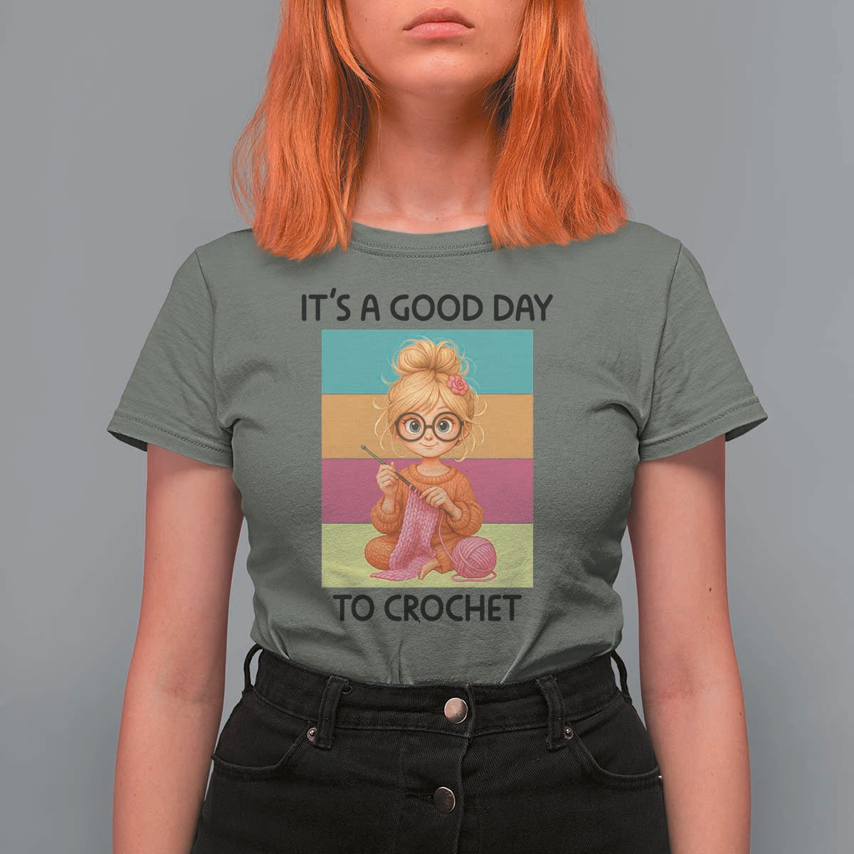 It’s A Good Day To Crochet T Shirt For Women Crochet Mom Gift - Wonder Print Shop