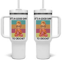 It’s A Good Day To Crochet Tumbler With Handle Crochet Mom Gift - Wonder Print Shop