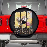 It’s A Good Day To Crochet Spare Tire Cover Cute Cat Chasing Yarn - Wonder Print Shop