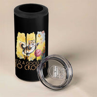 It’s A Good Day To Crochet 4 in 1 Can Cooler Tumbler Cute Cat Chasing Yarn - Wonder Print Shop