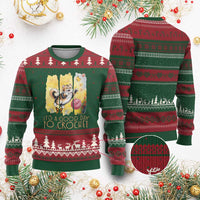 It’s A Good Day To Crochet Ugly Christmas Sweater Cute Cat Chasing Yarn - Wonder Print Shop
