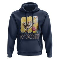 It’s A Good Day To Crochet Hoodie Cute Cat Chasing Yarn - Wonder Print Shop