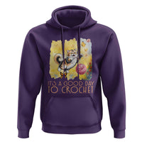 It’s A Good Day To Crochet Hoodie Cute Cat Chasing Yarn - Wonder Print Shop