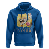 It’s A Good Day To Crochet Hoodie Cute Cat Chasing Yarn - Wonder Print Shop