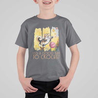 It’s A Good Day To Crochet T Shirt For Kid Cute Cat Chasing Yarn - Wonder Print Shop