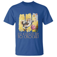 It’s A Good Day To Crochet T Shirt Cute Cat Chasing Yarn - Wonder Print Shop