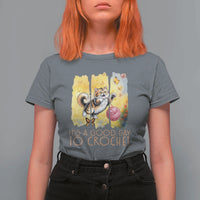 It’s A Good Day To Crochet T Shirt For Women Cute Cat Chasing Yarn - Wonder Print Shop