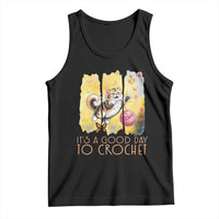 It’s A Good Day To Crochet Tank Top Cute Cat Chasing Yarn - Wonder Print Shop