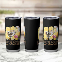 It’s A Good Day To Crochet Tumbler Cup Cute Cat Chasing Yarn - Wonder Print Shop