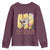 It’s A Good Day To Crochet Youth Sweatshirt Cute Cat Chasing Yarn - Wonder Print Shop