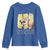 It’s A Good Day To Crochet Youth Sweatshirt Cute Cat Chasing Yarn - Wonder Print Shop