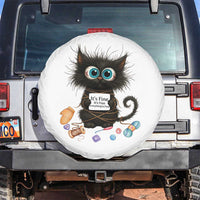 Funny Cat Crochet Lover Spare Tire Cover Its Fine I am Fine Everything Is Fine - Wonder Print Shop