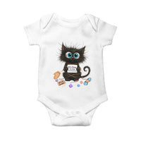 Funny Cat Crochet Lover Baby Onesie Its Fine I am Fine Everything Is Fine - Wonder Print Shop