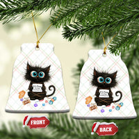 Funny Cat Crochet Lover Ceramic Ornament Its Fine I am Fine Everything Is Fine - Wonder Print Shop