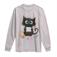 Funny Cat Crochet Lover Long Sleeve Shirt Its Fine I am Fine Everything Is Fine - Wonder Print Shop