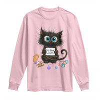 Funny Cat Crochet Lover Long Sleeve Shirt Its Fine I am Fine Everything Is Fine - Wonder Print Shop