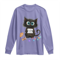 Funny Cat Crochet Lover Long Sleeve Shirt Its Fine I am Fine Everything Is Fine - Wonder Print Shop