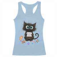 Funny Cat Crochet Lover Racerback Tank Top Its Fine I am Fine Everything Is Fine - Wonder Print Shop