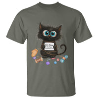 Funny Cat Crochet Lover T Shirt Its Fine I am Fine Everything Is Fine - Wonder Print Shop