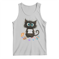 Funny Cat Crochet Lover Tank Top Its Fine I am Fine Everything Is Fine - Wonder Print Shop