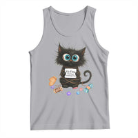 Funny Cat Crochet Lover Tank Top Its Fine I am Fine Everything Is Fine - Wonder Print Shop