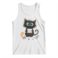 Funny Cat Crochet Lover Tank Top Its Fine I am Fine Everything Is Fine - Wonder Print Shop