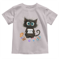 Funny Cat Crochet Lover Toddler T Shirt Its Fine I am Fine Everything Is Fine - Wonder Print Shop