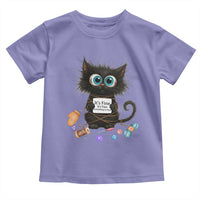 Funny Cat Crochet Lover Toddler T Shirt Its Fine I am Fine Everything Is Fine - Wonder Print Shop