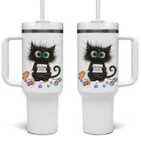Funny Cat Crochet Lover Tumbler With Handle Its Fine I am Fine Everything Is Fine - Wonder Print Shop