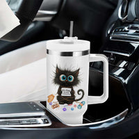 Funny Cat Crochet Lover Tumbler With Handle Its Fine I am Fine Everything Is Fine - Wonder Print Shop