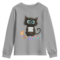 Funny Cat Crochet Lover Youth Sweatshirt Its Fine I am Fine Everything Is Fine - Wonder Print Shop